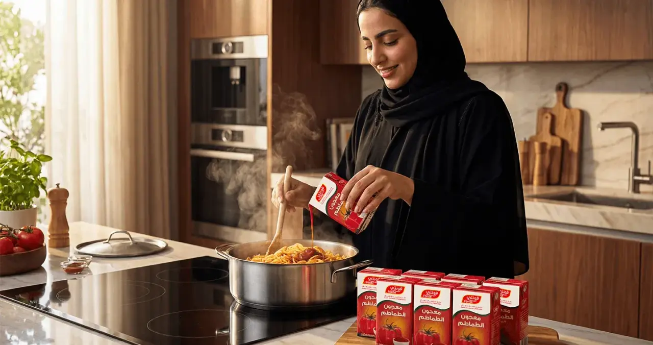 Cooking dinner at home with Fonte sauces
